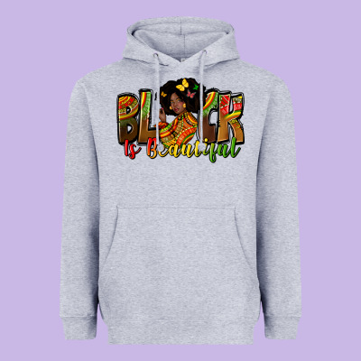 Black Is Beautiful Heavyweight Hoodie Designed By Zillion Design Studio