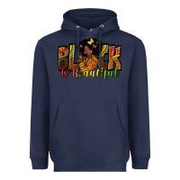 Navy black is beautiful Heavyweight Hoodie - Zillion Design Studio