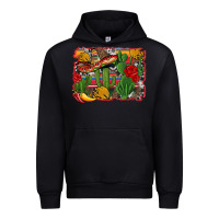 Black mexican cacti background Urban Hoodie - Artiststas