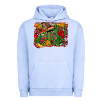 Pigment Grape Ice mexican cacti background Urban Hoodie - Artiststas