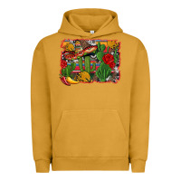 Pigment Peanut Butter mexican cacti background Urban Hoodie - Artiststas