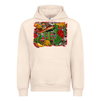 Sandshell mexican cacti background Urban Hoodie - Artiststas