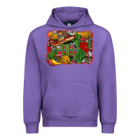 Tulip mexican cacti background Urban Hoodie - Artiststas