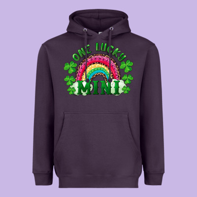 Heavyweight Hoodie St. Patrick's Day One Lucky Mini