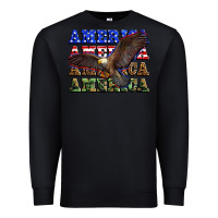 Black america america america america Premium Sweatshirt - Zillion Design Studio