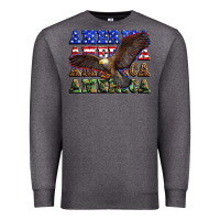 Charcoal Heather america america america america Premium Sweatshirt - Zillion Design Studio