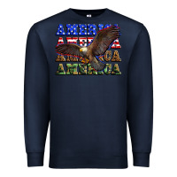 Navy america america america america Premium Sweatshirt - Zillion Design Studio