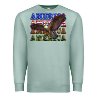 Seafoam america america america america Premium Sweatshirt - Zillion Design Studio