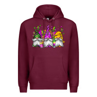 Burgundy mardi gras gnomes Premium Hoodie - Jasminsmagicworld
