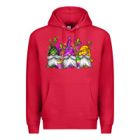 Cardinal mardi gras gnomes Premium Hoodie - Jasminsmagicworld