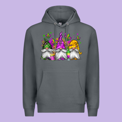 Mardi Gras Gnomes Premium Hoodie Designed By Jasminsmagicworld