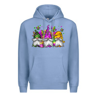 Colony Blue mardi gras gnomes Premium Hoodie - Jasminsmagicworld