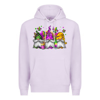 Lilac mardi gras gnomes Premium Hoodie - Jasminsmagicworld
