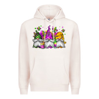 Pale Pink mardi gras gnomes Premium Hoodie - Jasminsmagicworld