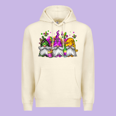 Mardi Gras Gnomes Premium Hoodie Designed By Jasminsmagicworld