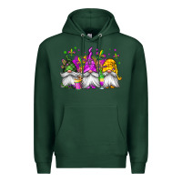 Sports Green mardi gras gnomes Premium Hoodie - Jasminsmagicworld