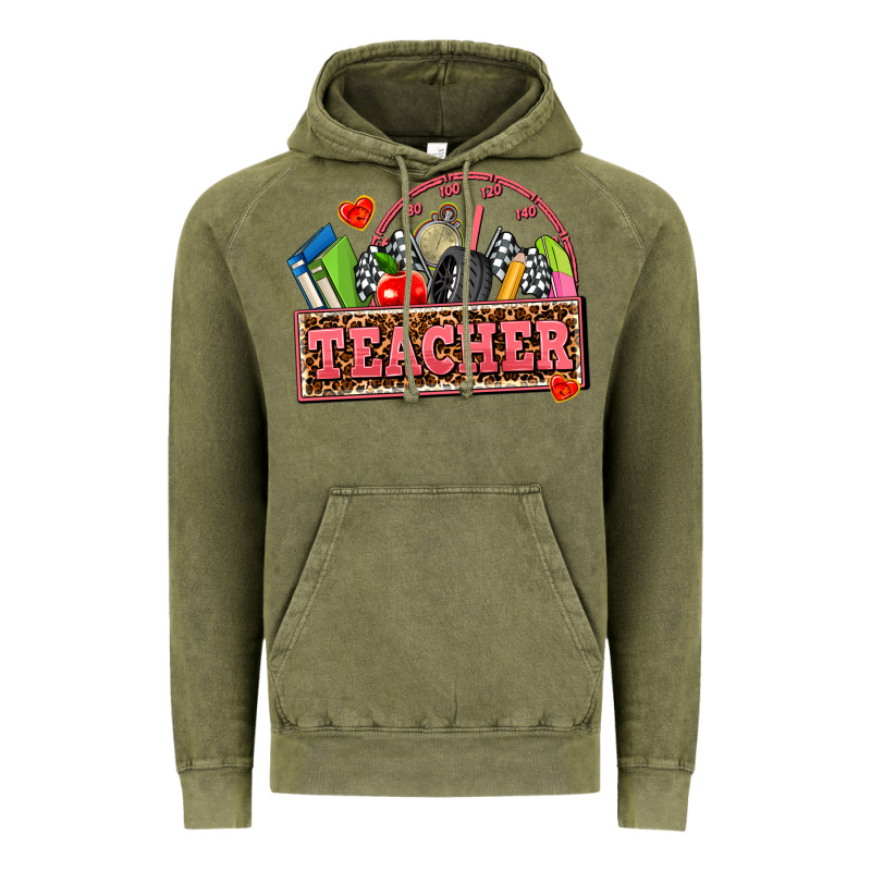 Race Teacher Vintage Hoodie by AdoDesignShop | Teevron