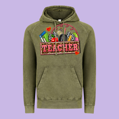 Race Teacher Vintage Hoodie Designed By Adodesignshop