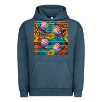 Pigment Midnight Navy celebrity hat with leopard Urban Hoodie - BundleAndBundleShop