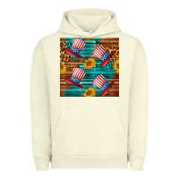 Pigment Pistachio celebrity hat with leopard Urban Hoodie - BundleAndBundleShop