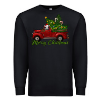 Black merry christmas baby sheep trees with truck Premium Sweatshirt - RanaPortraitStore