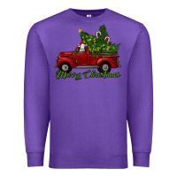 Purple merry christmas baby sheep trees with truck Premium Sweatshirt - RanaPortraitStore