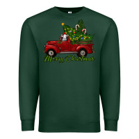 Sports Green merry christmas baby sheep trees with truck Premium Sweatshirt - RanaPortraitStore