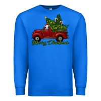 True Royal merry christmas baby sheep trees with truck Premium Sweatshirt - RanaPortraitStore
