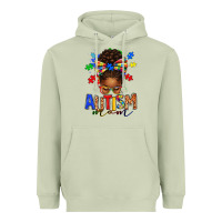 Matcha autism mom afro messy bun Heavyweight Hoodie - texasbilliewilder