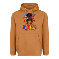 Meerkat autism mom afro messy bun Heavyweight Hoodie - texasbilliewilder