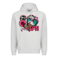 Dove Grey lpn licensed practical nurse hearts Premium Hoodie - Jasminsmagicworld