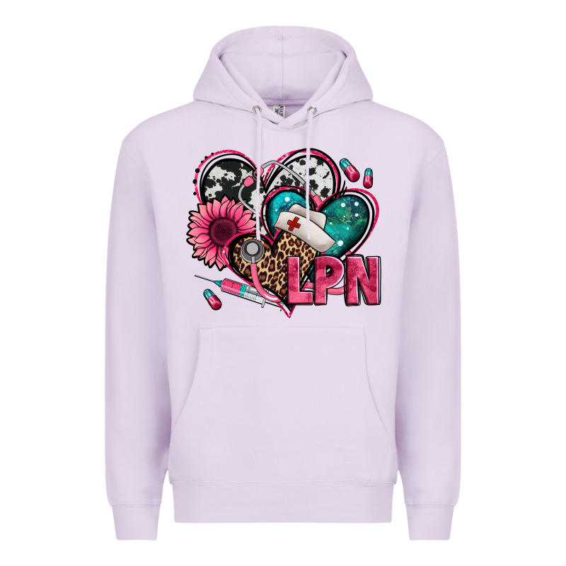 Lpn Licensed Practical Nurse Hearts Premium Hoodie by Jasminsmagicworld | Teevron