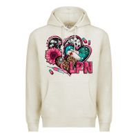 Oatmeal Heather lpn licensed practical nurse hearts Premium Hoodie - Jasminsmagicworld