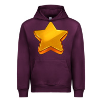 Mauve Wine 3d golden stars Urban Hoodie - AdoDesignShop