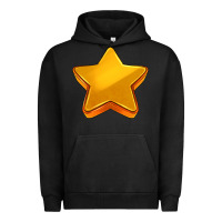 Pigment Black 3d golden stars Urban Hoodie - AdoDesignShop