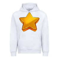 White 3d golden stars Urban Hoodie - AdoDesignShop
