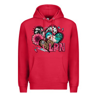 Cardinal lpn licensed practical nurse hearts Premium Hoodie - Jasminsmagicworld