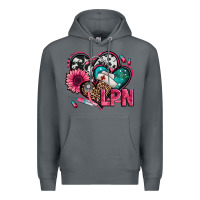Rock lpn licensed practical nurse hearts Premium Hoodie - Jasminsmagicworld