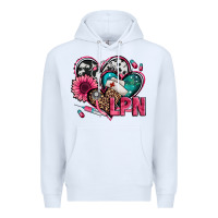 White lpn licensed practical nurse hearts Premium Hoodie - Jasminsmagicworld