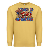 Antique Gold this is god's country Premium Sweatshirt - Zillion Design Studio