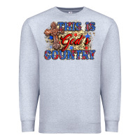Heather Grey this is god's country Premium Sweatshirt - Zillion Design Studio