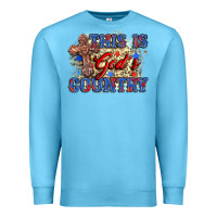 Ocean Blue this is god's country Premium Sweatshirt - Zillion Design Studio