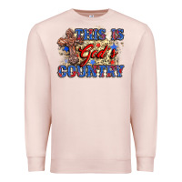 Pale Pink this is god's country Premium Sweatshirt - Zillion Design Studio