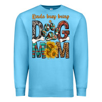 Ocean Blue kinda busy being a dog mom Premium Sweatshirt - texasbilliewilder