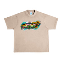 French Oak Tennessee Map Sunflower Cactus Serape Urban Heavy Tee - RanaPortraitStore