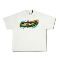 Pistachio Tennessee Map Sunflower Cactus Serape Urban Heavy Tee - RanaPortraitStore