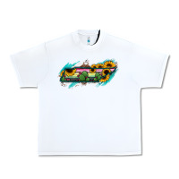 White Tennessee Map Sunflower Cactus Serape Urban Heavy Tee - RanaPortraitStore