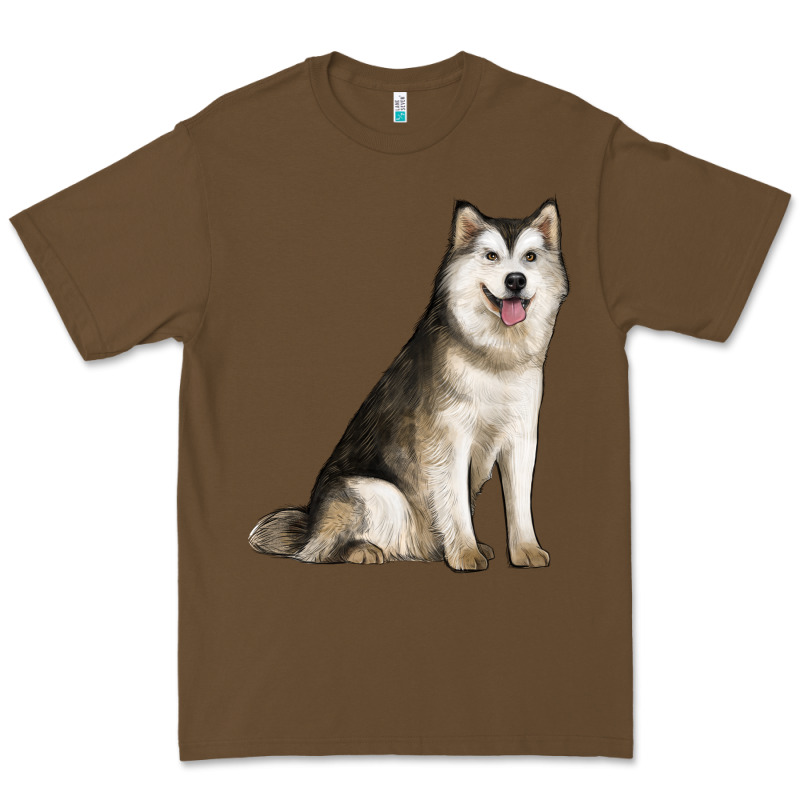 Alaskan Malamute Dog Premium Tee by LillyAllenDesigns | Teevron