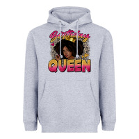 Heather Grey birthday queen Heavyweight Hoodie - Zillion Design Studio