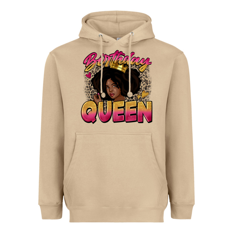 Birthday Queen Heavyweight Hoodie by Zillion Design Studio | Teevron